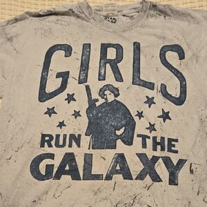 Star Wars Girls Run the Galaxy Graphic Tee - White & Blue
